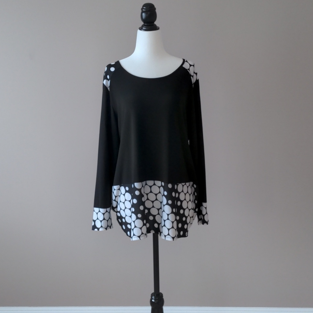 Polka Dot Detail Top
